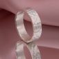 Preview: Unisex Ring Hammerschlag Silber 5 mm